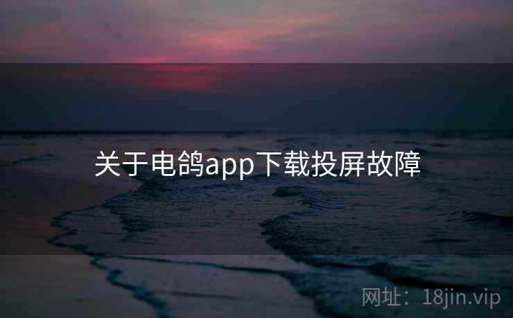 关于电鸽app下载投屏故障 第1张 关于电鸽app下载投屏故障 第1张